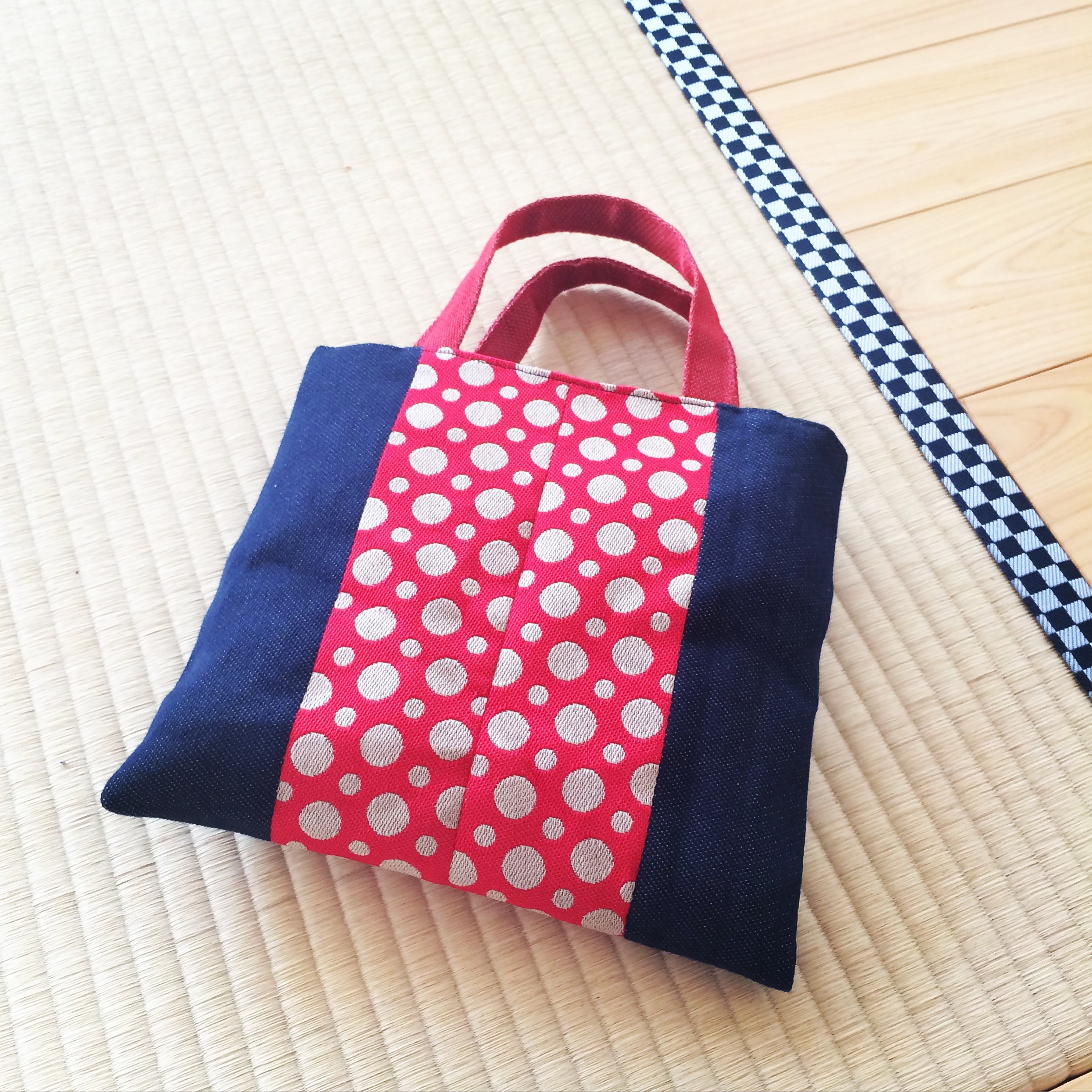 畳縁ミニトートバッグ