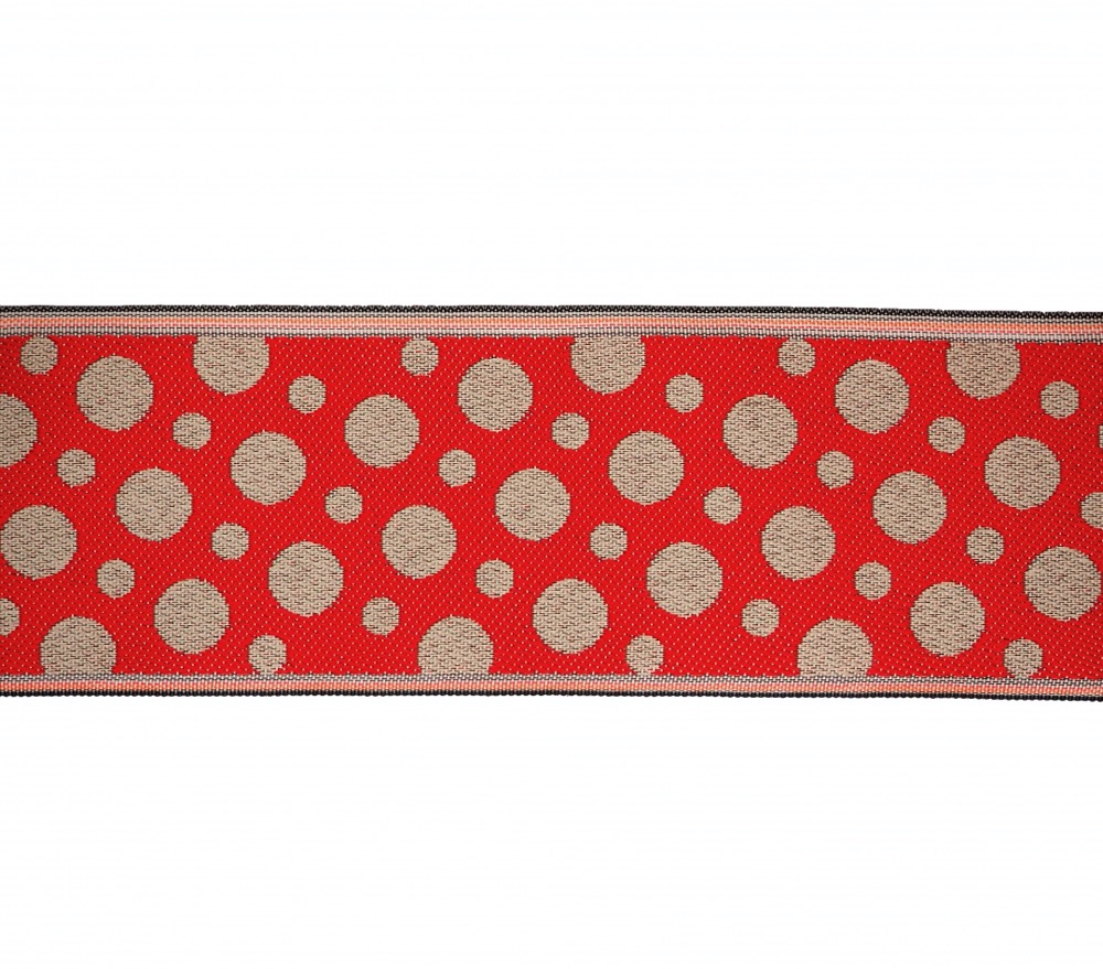 大小水玉05/赤&times;ベージュ