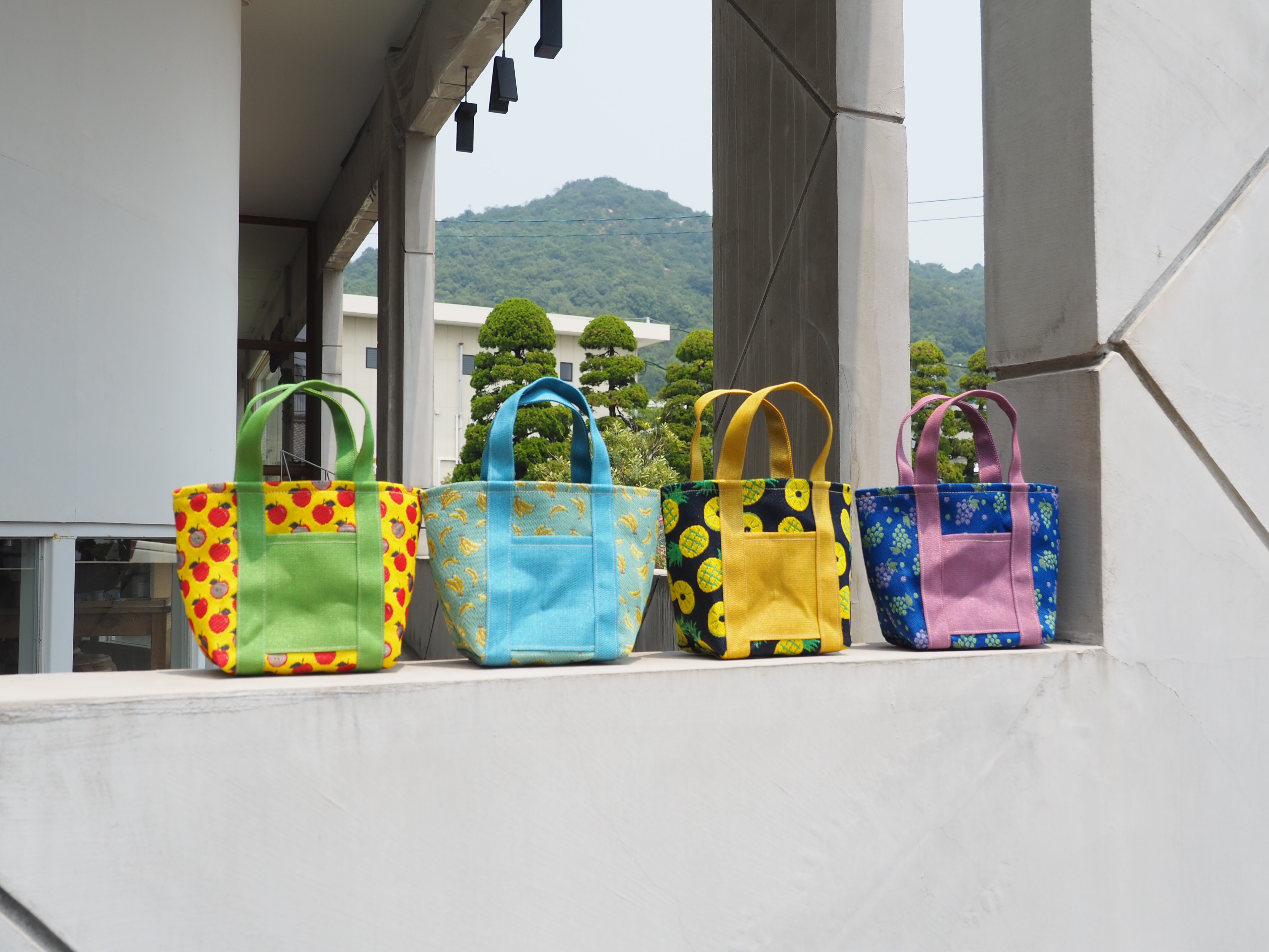 畳縁で作るマチ付きミニトートバッグ作例