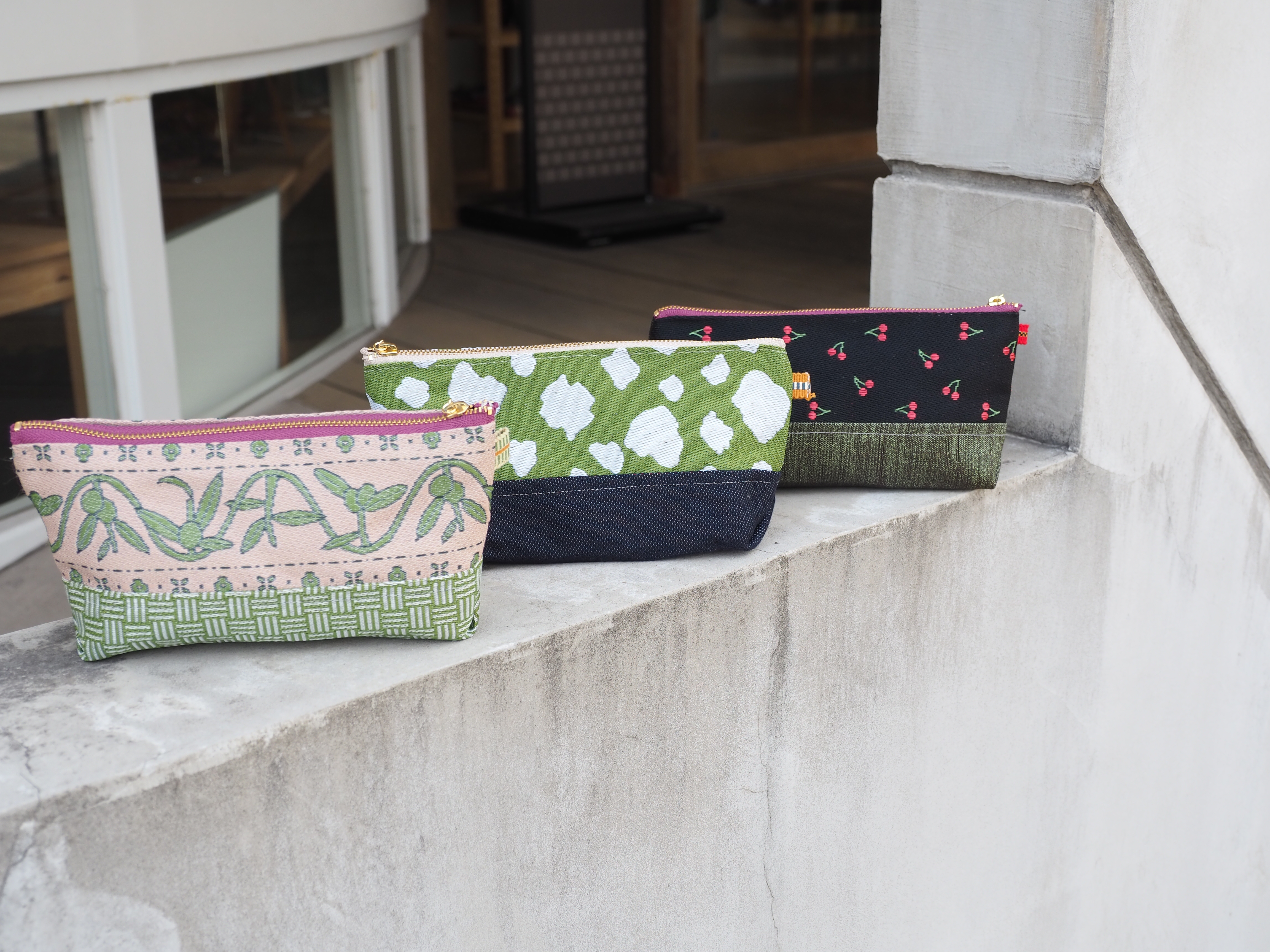 畳縁で作るポーチ作例